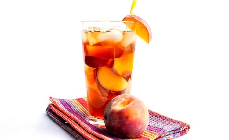 peach iced tea